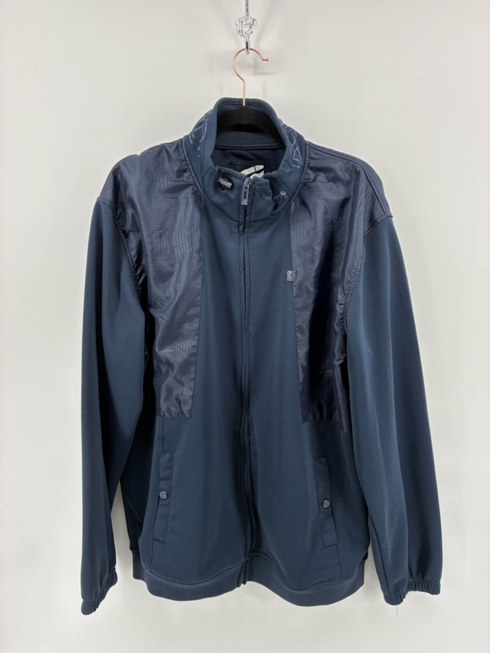 Ecko Unlimited Men's Dark Blue Zip-Up Sweater